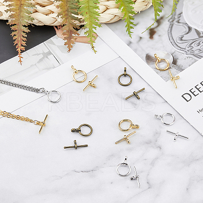 Tibetan Style Alloy Toggle Clasps TIBE-FH0001-05-RS-1