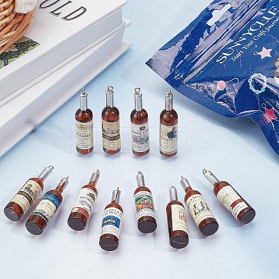 32Pcs Resin Pendants RESI-SC0002-17-1