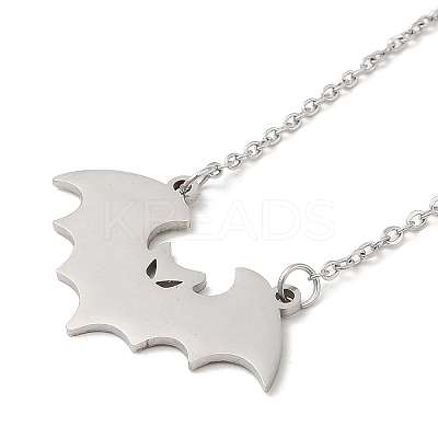 Non-Tarnish 304 Stainless Steel Pendant Necklaces LS-NJEW-H010-02P-1