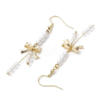 Shell Pearl Dangle Earrings EJEW-JE05980-1