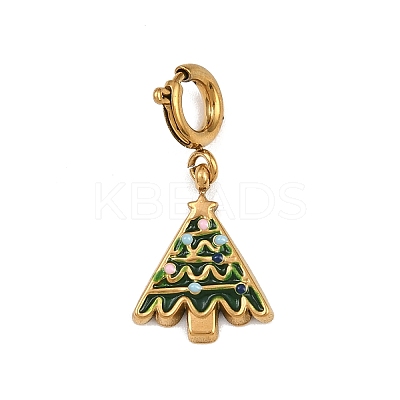 304 Stainless Steel Enamel Pendant Decorations LS-STAS-L304-02G-1