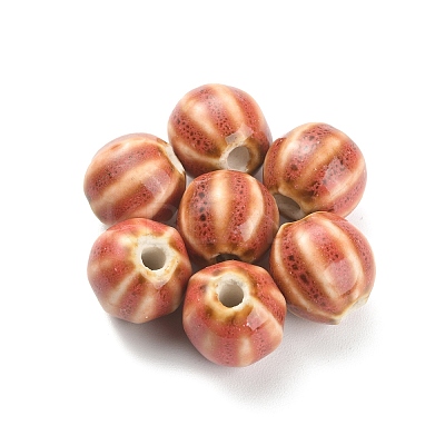 Handmade Porcelain Beads PORC-WH0002-09H-1