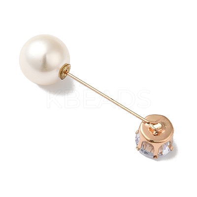 Zinc Alloy Rhinestone Lapel Pins JEWB-K010-03-KCG-1