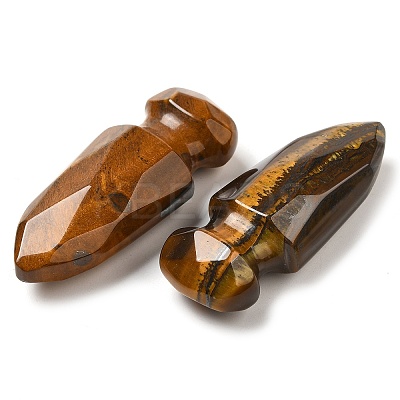 Natural Tiger Eye Craved Sword Model Ornament DJEW-C019-02A-1