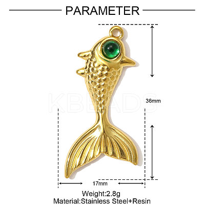 304 Stainless Steel Pendants STAS-OY001-11G-1