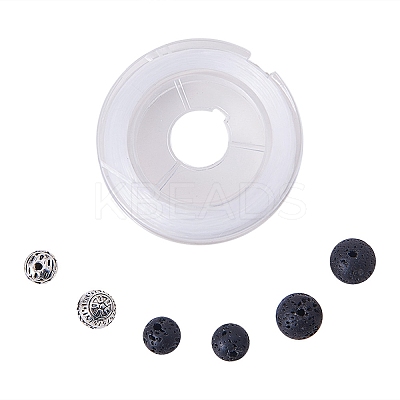 200PCS Natural Lava Rock Beads DIY-PH0014-01-1
