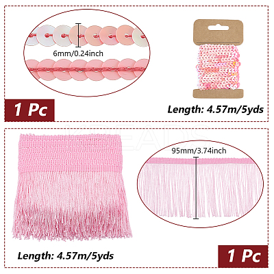 1 Roll Sparkle PET Paillette Lace Ribbon OCOR-GA0002-33-1