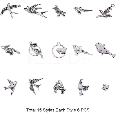 Tibetan Style Alloy Pendants PALLOY-PH0012-40-1