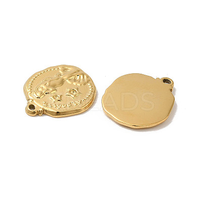 Manual Polishing 304 Stainless Steel Pendant Rhinestone Settings Nuggets STAS-P335-37G-1