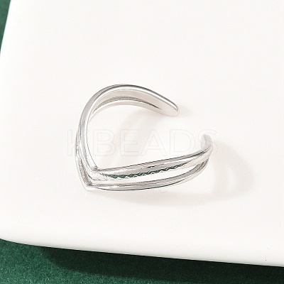 304 Stainless Steel Cuff Open Rings RJEW-Z125-02P-1