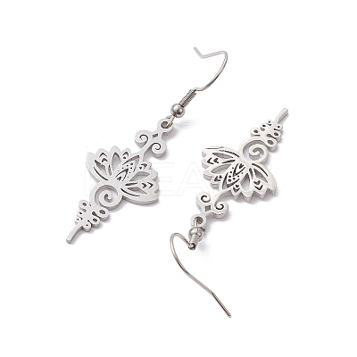 Tarnish Resistant Stainless Steel Dangel Earrings EJEW-JE05771-02-1