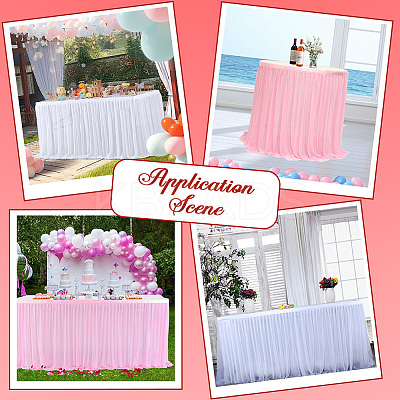 Polyester Table Skirt AJEW-WH20022-20F-1