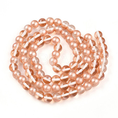 Baking Paint Transparent Glass Beads X1-DGLA-N011-10mm-04-1