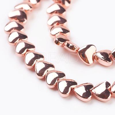 Electroplate Non-magnetic Synthetic Hematite Beads Strands G-G726-01RG-1