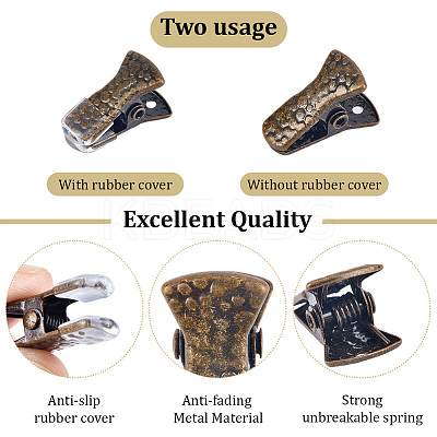 35Pcs Alloy Alligator Clips FIND-CP0003-16AB-1