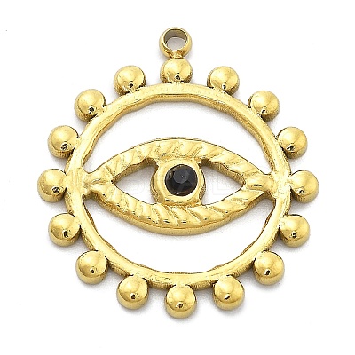 Ion Plating(IP) 304 Stainless Steel Rhinestone Pendants STAS-U034-03G-1