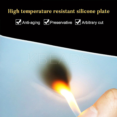 High Temperature Resistance Food Grade Silicone Sheet AJEW-WH0104-98A-1