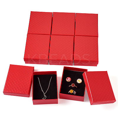 Rhombus Textured Cardboard Gift Storage Boxes CON-TAC0010-03A-04-1