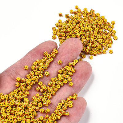 8/0 Opaque Colours Seep Glass Seed Beads SEED-F003-04B-03-1