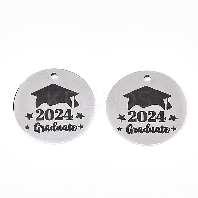 Non-Tarnish 201 Stainless Steel Pendants LS-STAS-T064-38P-25-1