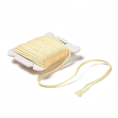 24 Cards 24 Colors 6-Ply Polyester Embroidery Floss OCOR-K006-C04-1