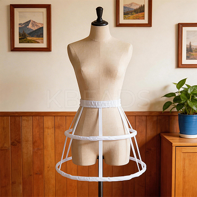 Polyester & Steel 2 Hoops Petticoat DIY-WH20032-152B-1