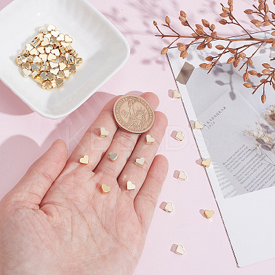 80Pcs 2 Styles Brass Beads KK-AR0004-54B-1