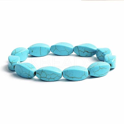 Turquoise Bracelet with Elastic Rope Bracelet DZ7554-21-1