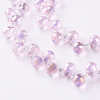 Transparent Glass Beads Strands LS-GLAA-T006-14G-1