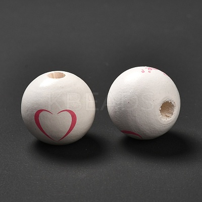 Natural Wood Beads WOOD-C008-02-1