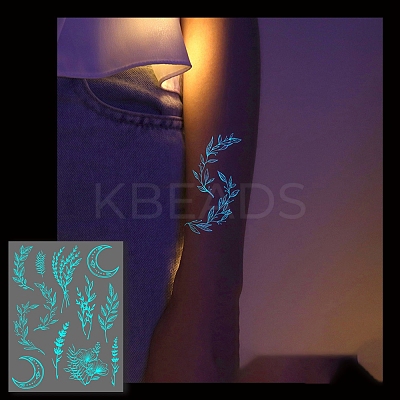 Luminous Removable Temporary Water Proof Tattoos Paper Stickers PW-WG10232-05-1