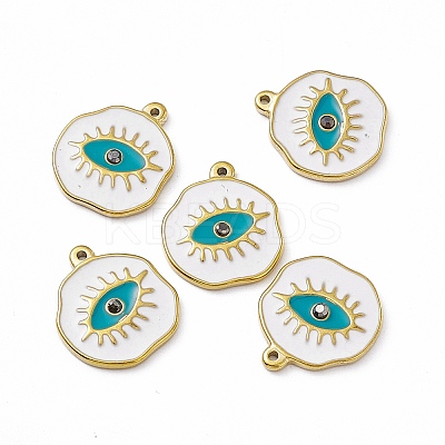 PVD Vacuum Plating 201 Stainless Steel Enamel Pendants STAS-J401-VC802-1