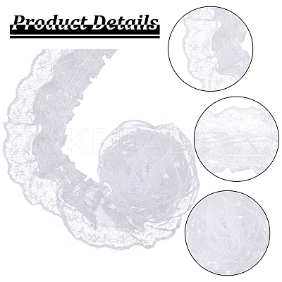 20M Polyester Pleated Lace Trim OCOR-HY0001-20C-1