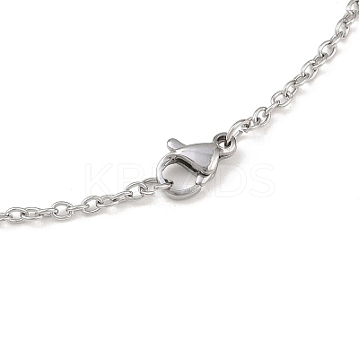 Non-Tarnish 304 Stainless Steel Cable Chain for Necklace STAS-E052-61P-55cm-1