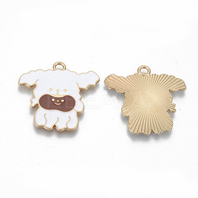 Alloy Enamel Pendants X-ENAM-T011-35KC-RS-1