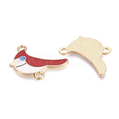 Alloy Enamel Connector Charms PALLOY-Q467-02G-04-1