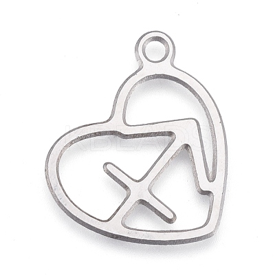 Non-Tarnish 304 Stainless Steel Pendants STAS-M228-A01-07P-1