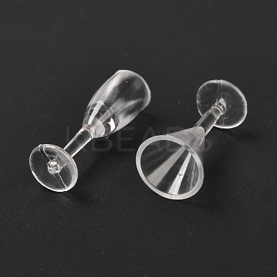 17Pcs Transparent Plastic Food Play Cup Set AJEW-K030-08-1