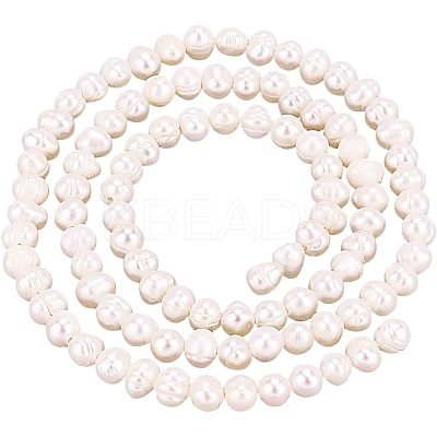 1 Strand Grade A Natural Cultured Freshwater Pearl Beads Strands PEAR-NB0001-08-1
