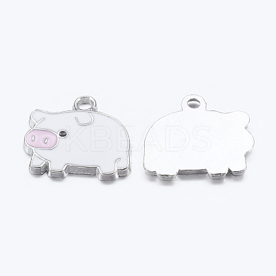 Zinc Alloy Enamel Pendants LS-ENAM-22X18-2-1