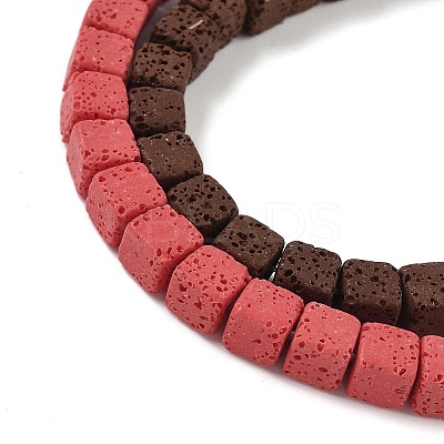 Handmade Porcelain Imitation Lava Rock Beads Strands PORC-P032-01B-M-1