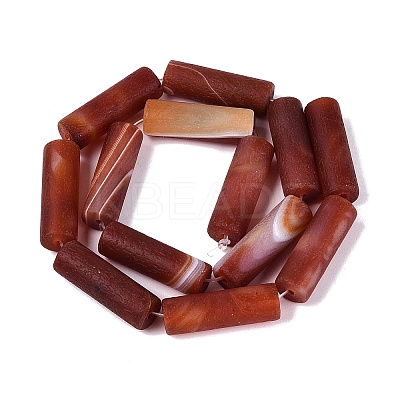 Natural Banded Agate Beads Strands G-Q606-23G-1