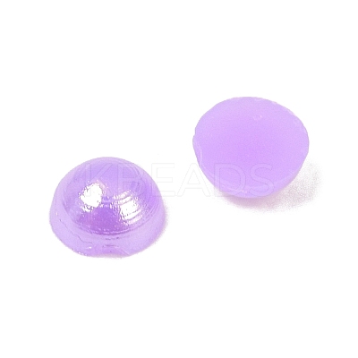 Electroplated Opaque Flat Back Resin Cabochons RESI-XCP0002-45C-1