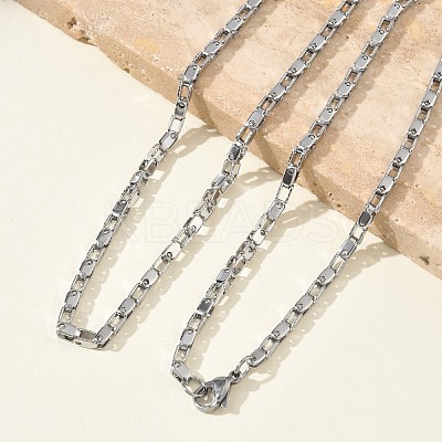 304 Stainless Steel Chain Necklaces & Bracelets Sets SJEW-D091-11P-1