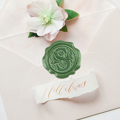 50Pcs Adhesive Wax Seal Stickers DIY-CA0006-13I-1