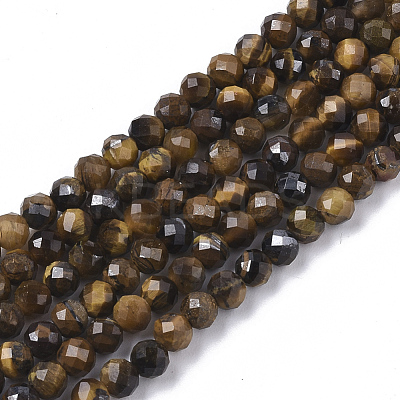 Natural Tiger Eye Beads Strands X-G-S361-3mm-012-1