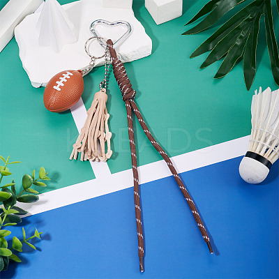 1Pc Cotton Braided Pendant Decorations AJEW-TA0002-56C-1