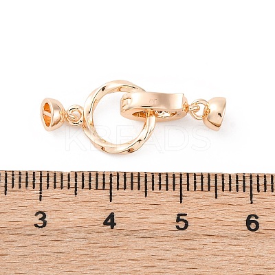Brass Micro Pave Cubic Zirconia Peg Bails KK-D360-05G-1