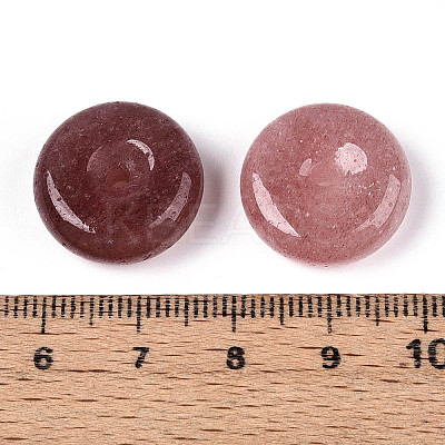 Natural Strawberry Quartz Pendants G-N353-05A-12-1