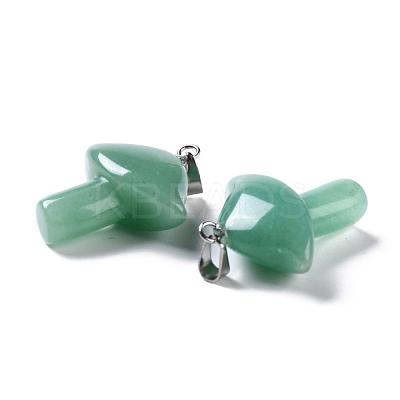 Natural Green Aventurine Pendants G-R480-02A-1